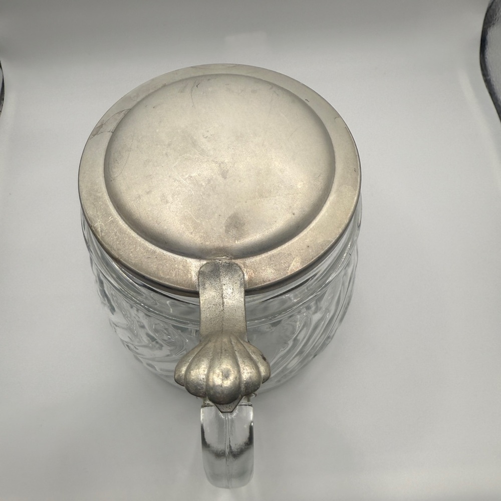 Vintage Beer stein with metal lid